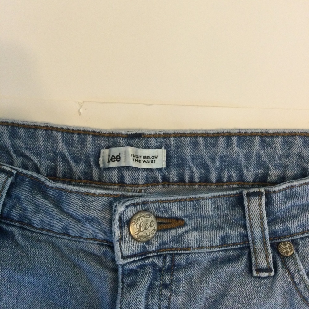 Lee Womens Light Blue Denim Capri High Rise Jeans Size 12 - Picture 5 of 6